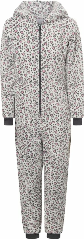 Cocodream Quality Cocodream Meisjes Onesie Fleece | MAAT 164 | Cat Hartjes All-over | Ivoor 3 Cocodream Quality Cocodream Meisjes Onesie Fleece | MAAT 164 | Cat Hartjes All-over | Ivoor