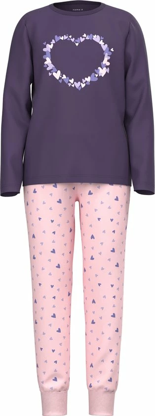 NAME IT NKFNIGHTSET PURPLE HEART NOOS Meisjes Nacht Setje - Maat 122/128 3 NAME IT NKFNIGHTSET PURPLE HEART NOOS Meisjes Nacht Setje - Maat 122/128
