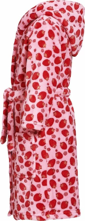 Playshoes - Fleece Badjas Voor Meisjes - Aardbeien - Roze - Maat 98-104cm 4 Playshoes - Fleece Badjas Voor Meisjes - Aardbeien - Roze - Maat 98-104cm - Afbeelding 2