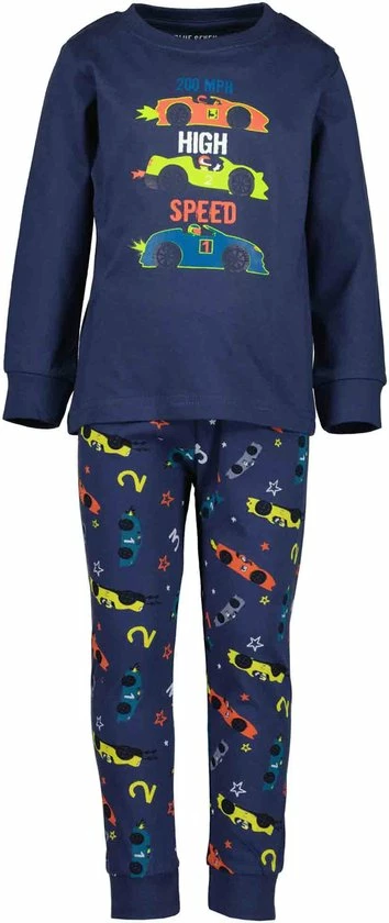 Blue Seven NIGHTWEAR Jongens Race Car Pyjamaset - Maat 128 3 Blue Seven NIGHTWEAR Jongens Race Car Pyjamaset - Maat 128