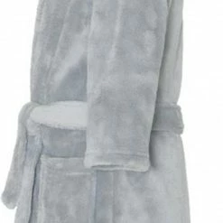 Alternative view of Playshoes - Fleece Badjas Met Capuchon Voor Kinderen - Grijs - Maat 122-128cm