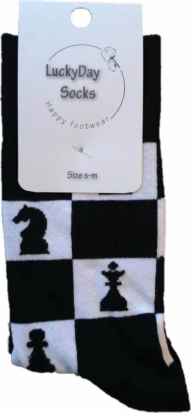 Merkloos Verjaardag Cadeautje Voor Hem En Haar - Schaakspel Mismatch - Schaak Sokken - Leuke Sokken - Vrolijke Sokken - Luckyday Socks - Sokken Met Tekst - Aparte Sokken - Socks Waar Je Happy Van Wordt - Maat 36-41 6 Merkloos Verjaardag Cadeautje Voor Hem En Haar - Schaakspel Mismatch - Schaak Sokken - Leuke Sokken - Vrolijke Sokken - Luckyday Socks - Sokken Met Tekst - Aparte Sokken - Socks Waar Je Happy Van Wordt - Maat 36-41 - Afbeelding 4