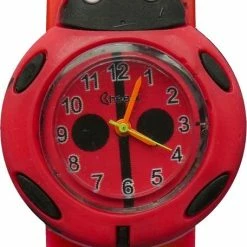 Fako® - Kinderhorloge - Slap On Mini - Lieveheersbeestje - Rood