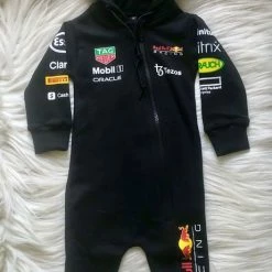 Alternative view of Merkloos Fan Edition Red Bull Racing F1 Gift Box | Nr. 1 Max Verstappen Fan | 100% Bio-cotton | Gift Box Includes Jumpsuit - 3 Baby Rompers - Jogging Suit | Ideaal Kraamcadeau Voor De F1 Fan | Maat EU62/68
