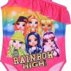 Produkt Roze Meisjesbadpak - Rainbow High / 110-116