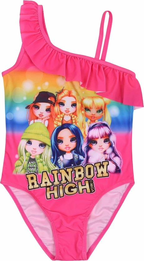 Produkt Roze Meisjesbadpak - Rainbow High / 110-116 3 Produkt Roze Meisjesbadpak - Rainbow High / 110-116