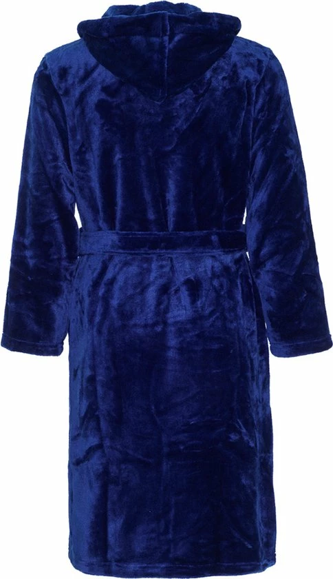 Badrock Kinderbadjas Fleece - Capuchon Badjas Kind - Marineblauw - Ochtendjas Flanel Fleece - Maat XL (152/158) 4 Badrock Kinderbadjas Fleece - Capuchon Badjas Kind - Marineblauw - Ochtendjas Flanel Fleece - Maat XL (152/158) - Afbeelding 2