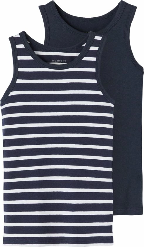 NAME IT NKMTANK TOP 2P NOOS Jongens Onderhemd - Maat 146/152 3 NAME IT NKMTANK TOP 2P NOOS Jongens Onderhemd - Maat 146/152