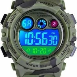 SKMEI Kinderhorloge – Chronograaf – Waterdicht – Sports Watch Kids – Army Green