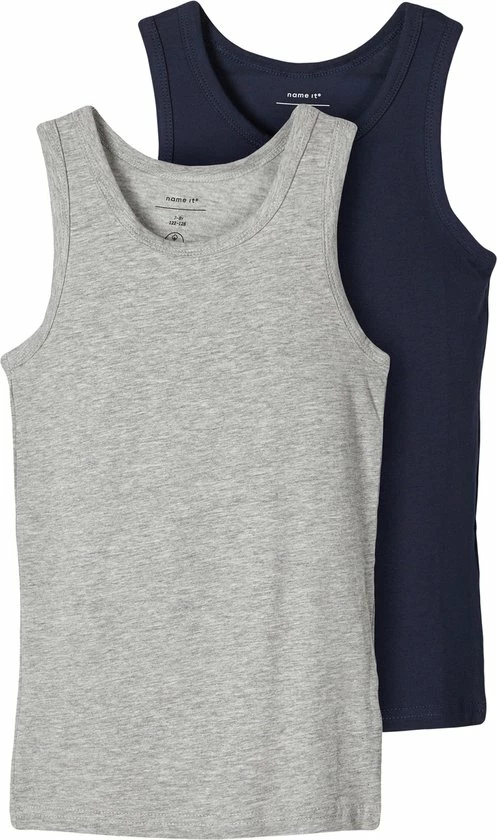 NAME IT NKMTANK TOP 2P NOOS Jongens Onderhemd - Maat 134/140 4 NAME IT NKMTANK TOP 2P NOOS Jongens Onderhemd - Maat 134/140 - Afbeelding 2
