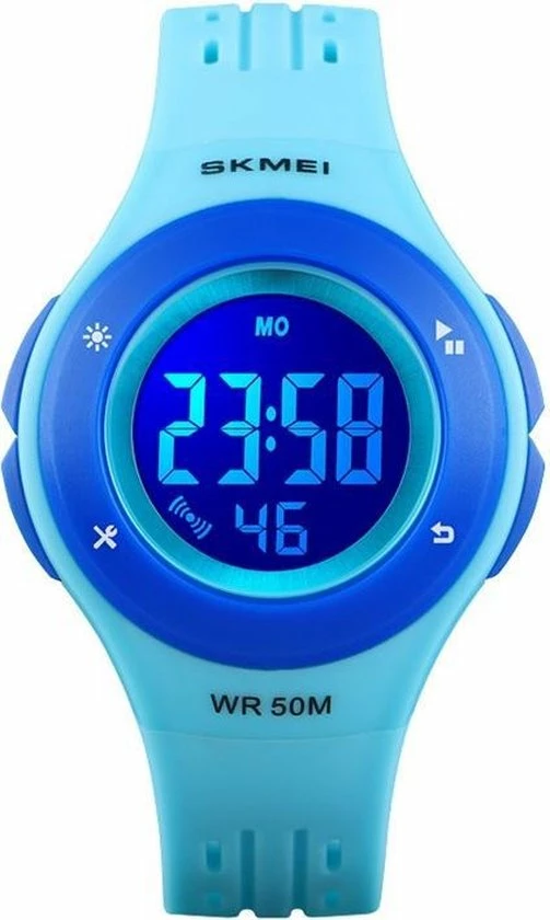 SKMEI Digitaal Kinderhorloge - Multifunctioneel Horloge - Blauw 3 SKMEI Digitaal Kinderhorloge - Multifunctioneel Horloge - Blauw