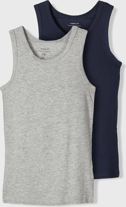 NAME IT NKMTANK TOP 2P NOOS Jongens Onderhemd - Maat 134/140 3 NAME IT NKMTANK TOP 2P NOOS Jongens Onderhemd - Maat 134/140