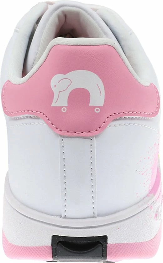 Breezy Rollers Kindersneakers Met Wieltjes - Wit Roze 6 Breezy Rollers Kindersneakers Met Wieltjes - Wit Roze - Afbeelding 4