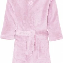 Playshoes - Fleece Badjas Met Capuchon - Lichtroze - Maat 170-176cm