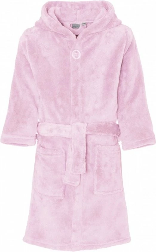 Playshoes - Fleece Badjas Met Capuchon - Lichtroze - Maat 170-176cm 2 Playshoes - Fleece Badjas Met Capuchon - Lichtroze - Maat 170-176cm