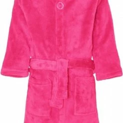 Playshoes - Fleece Badjas Met Capuchon - Roze - Maat 170-176cm