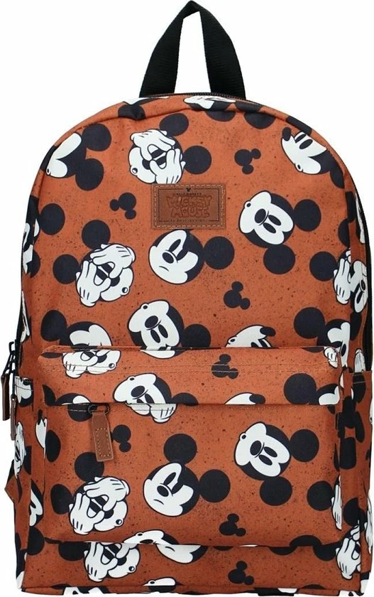 Scapino Mickey Mouse Kinder Rugzak 9 Liter - Bruin 3 Scapino Mickey Mouse Kinder Rugzak 9 Liter - Bruin