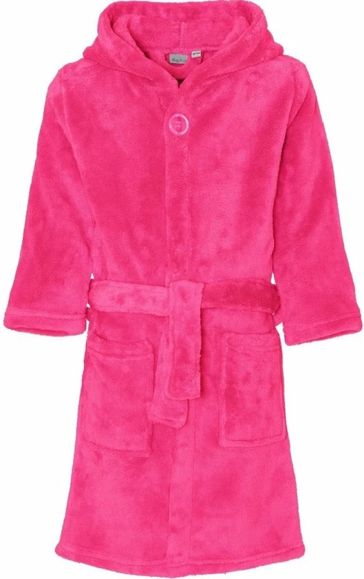 Playshoes - Fleece Badjas Met Capuchon - Roze - Maat 134-140cm 3 Playshoes - Fleece Badjas Met Capuchon - Roze - Maat 134-140cm