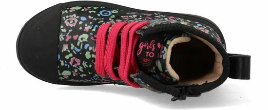 Bikerboots | Meisjes | Black Multicolor Pattern | Leer | Shoesme | Maat 26 16 Bikerboots | Meisjes | Black Multicolor Pattern | Leer | Shoesme | Maat 26 - Afbeelding 14