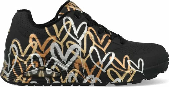 Skechers Uno-Metallic Love Dames Sneakers - Black/Gold - Maat 40 15 Skechers Uno-Metallic Love Dames Sneakers - Black/Gold - Maat 40 - Afbeelding 13
