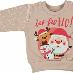 Angro Baby - Kersttrui Licht Roze - Maat 80/86