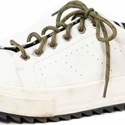 Alternative view of Feterz Leger Groene Ronde Schoenveters Voor Wandelschoenen | Lengte: 120cm | Dikte: 4,5mm