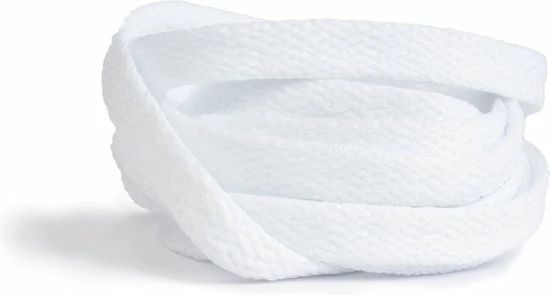 GBG Goods GBG Sneaker Veters 180CM - Wit - White - Laces - Platte Veter 3 GBG Goods GBG Sneaker Veters 180CM - Wit - White - Laces - Platte Veter