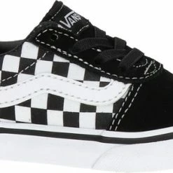 Alternative view of Vans TD Ward Slip-On Checkered Sneakers - Black/True White - Maat 26