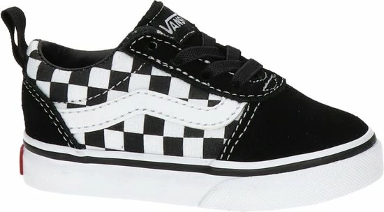 Vans TD Ward Slip-On Checkered Sneakers - Black/True White - Maat 26 4 Vans TD Ward Slip-On Checkered Sneakers - Black/True White - Maat 26 - Afbeelding 2
