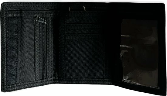 Sport Nylon Portemonnee – Klittenband Sluiting – Portemonnee Voor Jongens En Meiden – Portemonnee Heren - Camouflage Grijs 6 Sport Nylon Portemonnee – Klittenband Sluiting – Portemonnee Voor Jongens En Meiden – Portemonnee Heren - Camouflage Grijs - Afbeelding 4