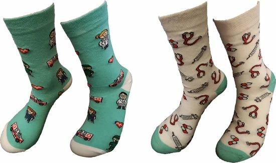 Merkloos 2 PAAR - Verjaardag Cadeau - Medicijn Sokken - Dokter Sokken - Mismatch Sokken - Leuke Sokken - Vrolijke Sokken - Luckyday Socks - Zuster Sokken- Verpleging Sokken - Socks Waar Je Happy Van Wordt - Maat 36-41 3 Merkloos 2 PAAR - Verjaardag Cadeau - Medicijn Sokken - Dokter Sokken - Mismatch Sokken - Leuke Sokken - Vrolijke Sokken - Luckyday Socks - Zuster Sokken- Verpleging Sokken - Socks Waar Je Happy Van Wordt - Maat 36-41