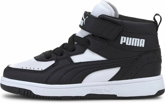 PUMA Rebound JOY AC PS Unisex Sneakers - Black/White - Maat 34 6 PUMA Rebound JOY AC PS Unisex Sneakers - Black/White - Maat 34 - Afbeelding 4