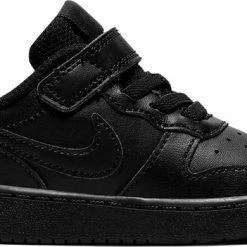 Nike Court Borough Low 2 Kids Sneakers - Black/Black-Black - Maat 22