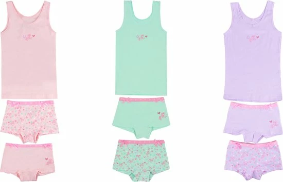 Kinderondergoed Funderwear - Voordeelset Ondergoed Paarden - Multicolor - Maat 104/110 - Meisjes 3 Kinderondergoed Funderwear - Voordeelset Ondergoed Paarden - Multicolor - Maat 104/110 - Meisjes
