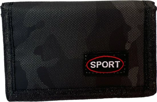 Sport Nylon Portemonnee – Klittenband Sluiting – Portemonnee Voor Jongens En Meiden – Portemonnee Heren - Camouflage Grijs 3 Sport Nylon Portemonnee – Klittenband Sluiting – Portemonnee Voor Jongens En Meiden – Portemonnee Heren - Camouflage Grijs
