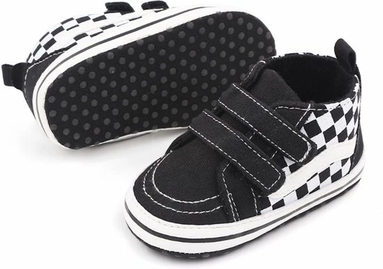 Baby-slofje.nl Stoere Hoge Baby Schoenen - Babysneakers Van Baby-Slofje - Zwart Maat 18 ( 12 Cm) 4 Baby-slofje.nl Stoere Hoge Baby Schoenen - Babysneakers Van Baby-Slofje - Zwart Maat 18 ( 12 Cm) - Afbeelding 2