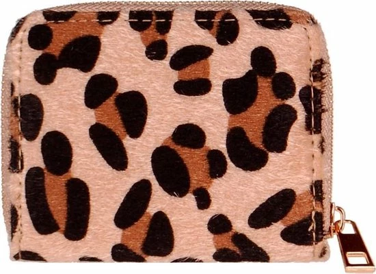S.Y.W Portemonnee Beige Met Wildlife Print 3 S.Y.W Portemonnee Beige Met Wildlife Print