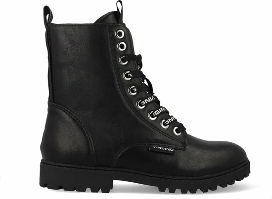 Vingino Eva High Veterboot - Meisjes - Black - Maat 40 12 Vingino Eva High Veterboot - Meisjes - Black - Maat 40 - Afbeelding 10