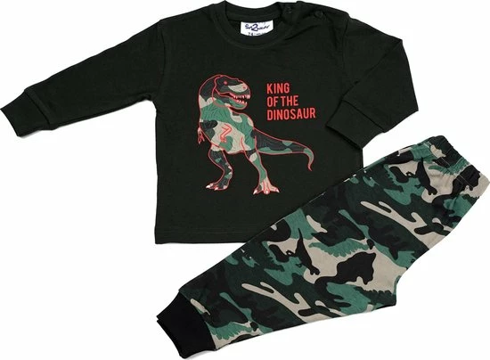 Fun2Wear - Pyjama Dino - Groen - Maat 104 - Jongens 3 Fun2Wear - Pyjama Dino - Groen - Maat 104 - Jongens