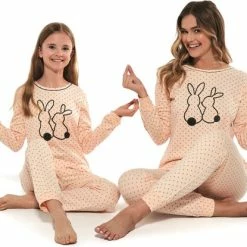 Cornette Katoenen Pyjama Meisjes Winter Matching Gezin Pyama Lange Mouw Lange Broek Rabbits 961/151 962/151 158/164 -JACK & JONES JUNIOR winkel 550x415 1