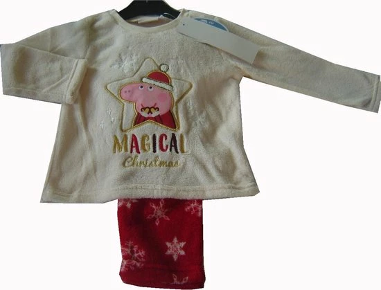 Peppa Pig Beige Fleece Kerst Pyjama Van Peppa Big Maat 128 10 Peppa Pig Beige Fleece Kerst Pyjama Van Peppa Big Maat 128 - Afbeelding 8