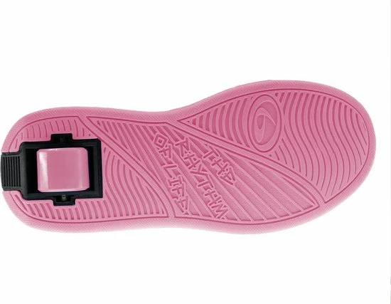 Breezy Rollers Kindersneakers Met Wieltjes - Wit Roze 4 Breezy Rollers Kindersneakers Met Wieltjes - Wit Roze - Afbeelding 2