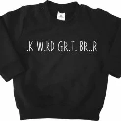 Livingstickers Sweater Grote Broer-zwart-ik Word Grote Broer Zonder Klinkers-Maat 104/110