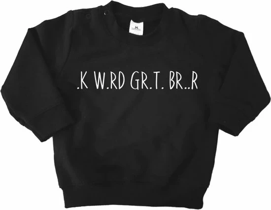 Livingstickers Sweater Grote Broer-zwart-ik Word Grote Broer Zonder Klinkers-Maat 104/110 3 Livingstickers Sweater Grote Broer-zwart-ik Word Grote Broer Zonder Klinkers-Maat 104/110
