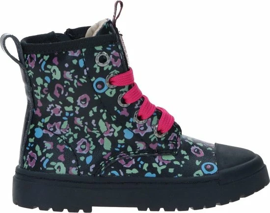 Bikerboots | Meisjes | Black Multicolor Pattern | Leer | Shoesme | Maat 26 11 Bikerboots | Meisjes | Black Multicolor Pattern | Leer | Shoesme | Maat 26 - Afbeelding 9