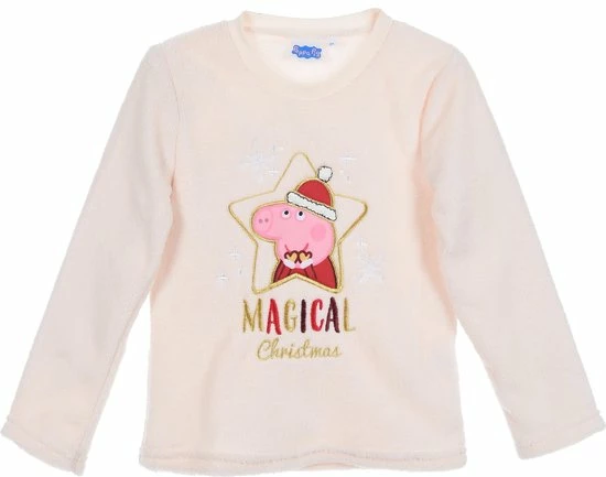 Peppa Pig Beige Fleece Kerst Pyjama Van Peppa Big Maat 128 7 Peppa Pig Beige Fleece Kerst Pyjama Van Peppa Big Maat 128 - Afbeelding 5