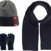 Kitti 3-Delig Winter Set | Muts Met Fleecevoering - Sjaal - Handschoenen | 4-8 Jaar Jongens | K22170-13-02 | Navy Blue -JACK & JONES JUNIOR winkel 550x448 3