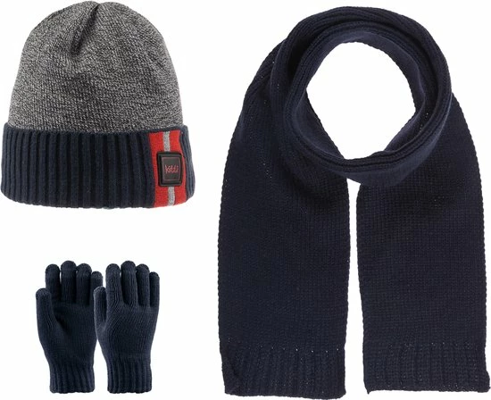 Kitti 3-Delig Winter Set | Muts Met Fleecevoering - Sjaal - Handschoenen | 4-8 Jaar Jongens | K22170-13-02 | Navy Blue 3 Kitti 3-Delig Winter Set | Muts Met Fleecevoering - Sjaal - Handschoenen | 4-8 Jaar Jongens | K22170-13-02 | Navy Blue
