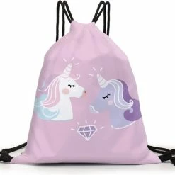 Isa's Friends Zwemtas - Gymtas "Friends" - Luxe Rugtas Met Trekkoorden - School Tas - Rugzak