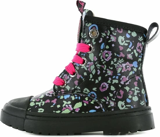 Bikerboots | Meisjes | Black Multicolor Pattern | Leer | Shoesme | Maat 26 3 Bikerboots | Meisjes | Black Multicolor Pattern | Leer | Shoesme | Maat 26